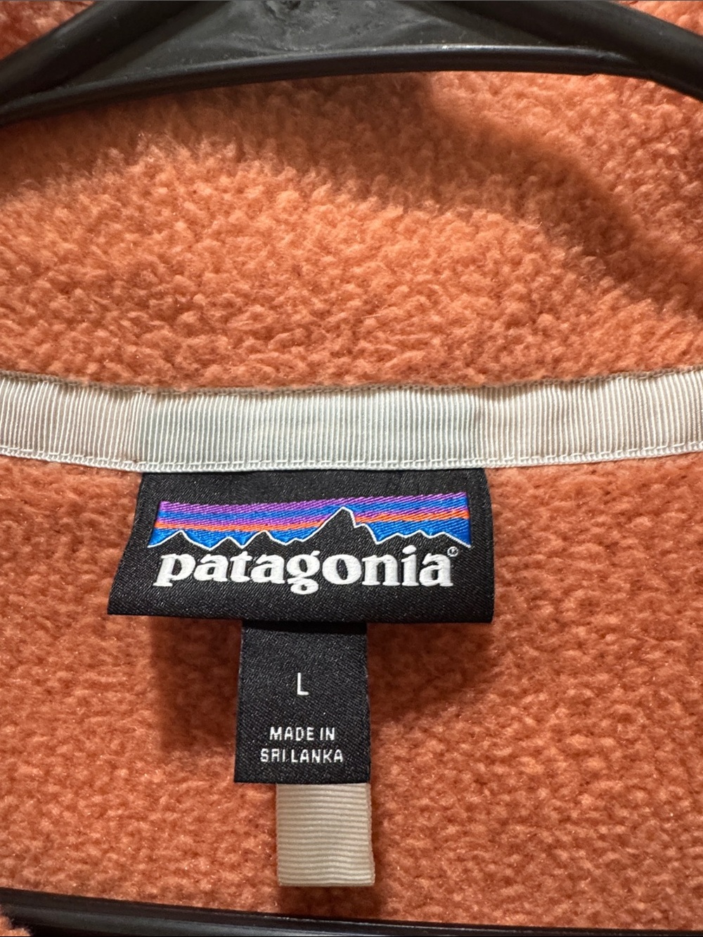 Patagonia Orange Quarter-Zip Fleece Pullover - Picture 2 of 4